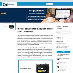 How to Quickly Resolve Epson printer Error Code 0x9a ?