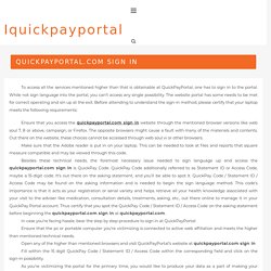 quickpayportal.com login in