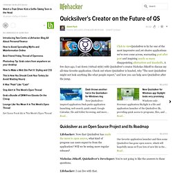 Exclusive Lifehacker Interview: Quicksilver&#039;s Creator on the Future of QS