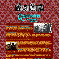 Shady Grove - The Quicksilver Messenger Service Page