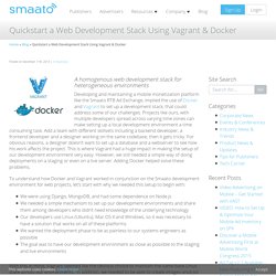 Quickstart a Web Development Stack Using Vagrant & Docker