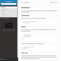 Quickstart — pypuppetdb 0.1.0 documentation