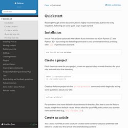 Quickstart — Pelican 3.6.3 documentation