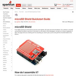 microSD Shield Quickstart Guide