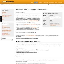 Quickstart - GoodRelations Wiki