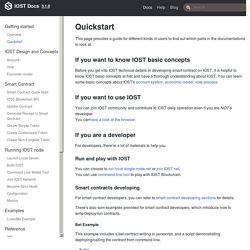 Quickstart · IOST Docs