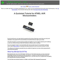 I Make Projects - A Tutorial for Starting with AVR Microcontroll