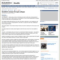 Quidditch sweeps through colleges