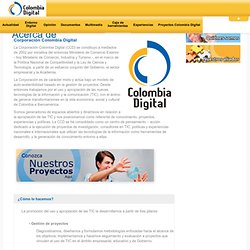 Somos la Corporación Colombia Digital