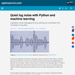 Quiet log noise with Python and machine learning