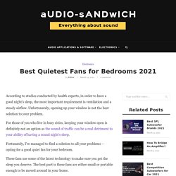 Best Quietest Fans for Bedrooms 2021 – Audio Sandwich