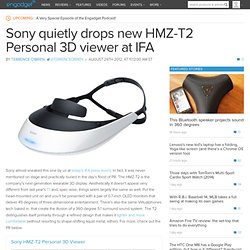 Sony quietly drops new HMZ-T2 Personal 3D viewer at IFA