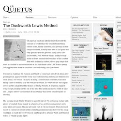 The Duckworth Lewis Method