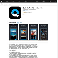 ‎Quik - GoPro Video Editor on the App Store