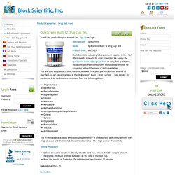 QuikScreen Multi 12 Drug Cup Test
