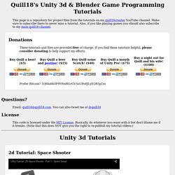 s Unity 3d & Blender Programming Tutorials