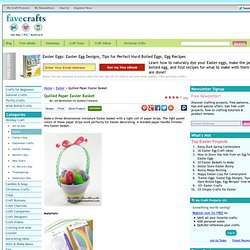 Quilled Paper Easter Basket