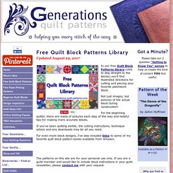 Generations Quilt Block Patterns