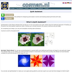 Free Quilt Design Software at cosman.nl