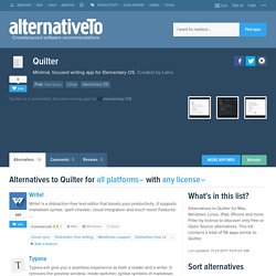 Quilter Alternatives and Similar Software