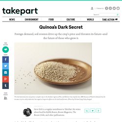 Quinoa’s Dark Secret