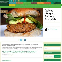 Quinoa Veggie Burger / Sandwich