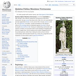 Quintus Fabius Maximus Verrucosus