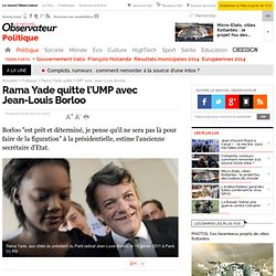 Rama Yade quitte l'UMP avec Jean-Louis Borloo - Politique