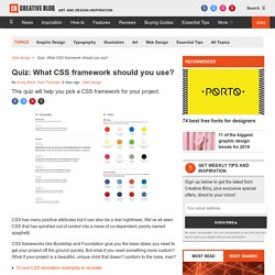 Quiz: What CSS framework should you use?