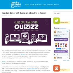 Class Quiz Games with Quizizz (an Alternative to Kahoot)