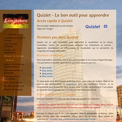 Quizlet - Le bon outil pour apprendre - Site de lernzauberei !