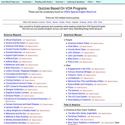 Quizzes Based On VOA Programs