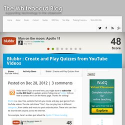 Blubbr : Create and Play Quizzes from YouTube Videos
