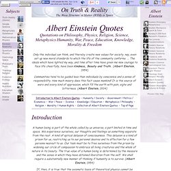 Albert Einstein Quotes: Famous Quotations