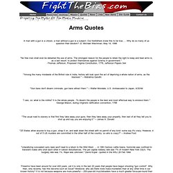 Quotes about Guns, Quotations about Guns, The Right To Bear Arms