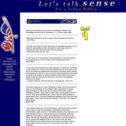 Quotes - Let&#039;s Talk Sense