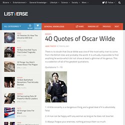 40 Quotes of Oscar Wilde - Top 10 Lists