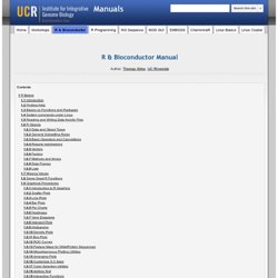 R & Bioconductor - Manuals