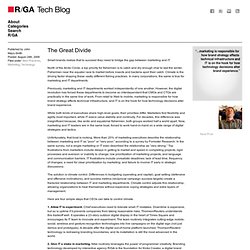 R/GA Tech Blog » The Great Divide