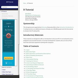 R Tutorial — R Tutorial