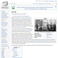R.U.R. - Wikipedia
