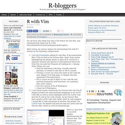R with Vim