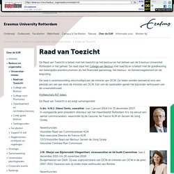 Raad van Toezicht: EUR.nl
