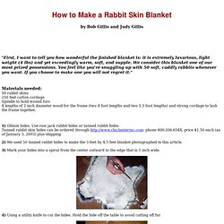 Rabbit Skin Blanket