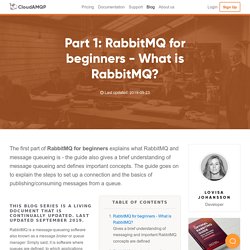 Part 1: RabbitMQ for beginners - What is RabbitMQ? - CloudAMQP, RabbitMQ as a Service