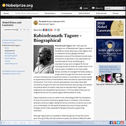 Rabindranath Tagore - Biography