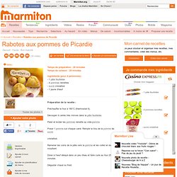 Rabotes aux pommes de Picardie - Recette de cuisine Marmiton : une recette