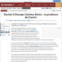 Rachat d'Orange Cinéma Séries