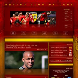 Racing Club de Lens : Site officiel