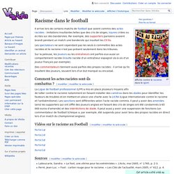 Racisme dans le football - Vikidia, l’encyclopédie des 8-13 ans